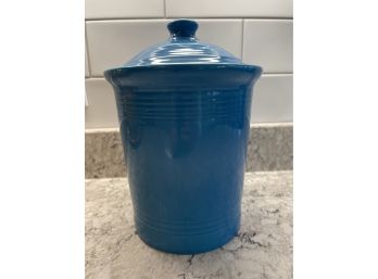 'Peacock' Fiesta Ware Canister
