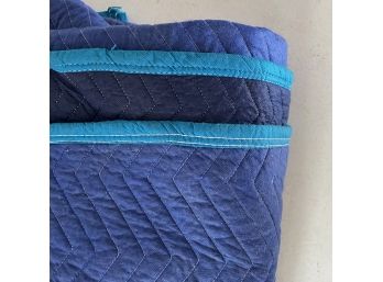 Two Moving Blankets - Dark Blue W/ Light Blue Borders - Barely Used
