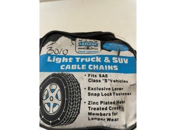 Brand New Light Truck/SUV Tire Chains - Zinc Plated - Fits SAE Class 3 Vehicles
