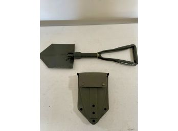 Foldable Military Style Camping Shovel, Sheath Included