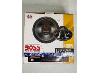 (never Used) Boss Audio CX8 High Power Subwoofer - 4ohm, 400w, 8'