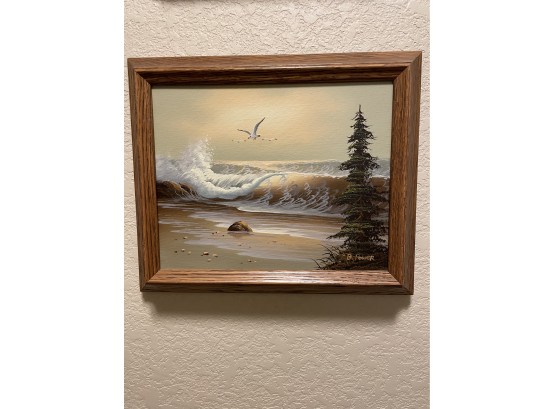 Original Painting Of Coastline