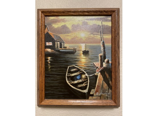 Original Painting Of Dock