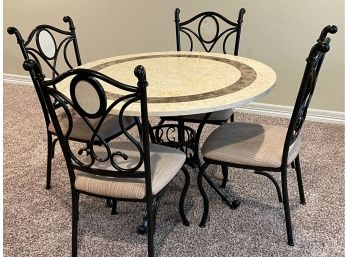 Marble Top Dining Table W/Chairs