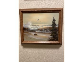 Original Painting Of Coastline