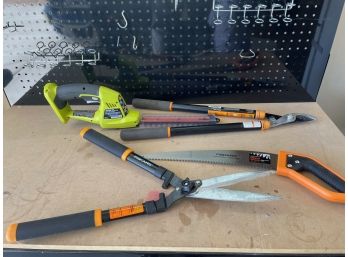 Lot Of Tree /hedge Trimming Tools
