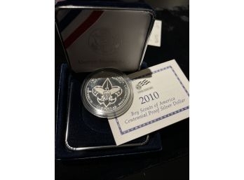 2010 Boy Scouts Of America Centennial Proof Silver Dollar