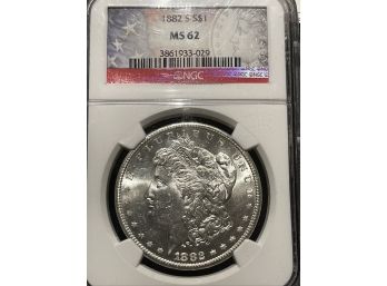 1882-S Silver Dollar NGC MS62