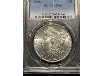 1885 Silver Dollar PCGS MS62