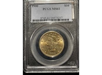 1900 $10 Liberty Head Gold Eagle PCGS MS61