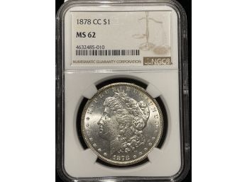 1878 CC Silver Dollar NGC MS62