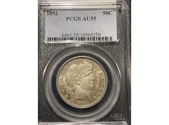 1892 Half Dollar PCGS AU55
