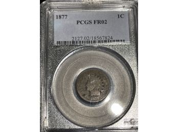 1877 Indian Cent PCGS Fr2 (key Date)
