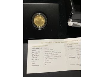 US Mint Standing Liberty Centennial Gold Quarter (2016-W)