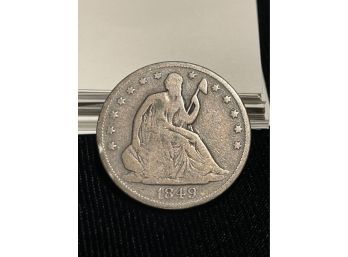 1849 Liberty Seated Half Dollar