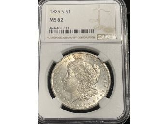1885-S NGC MS62 Morgan Silver Dollar 29