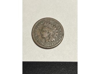 1874 Indian Penny Better Date