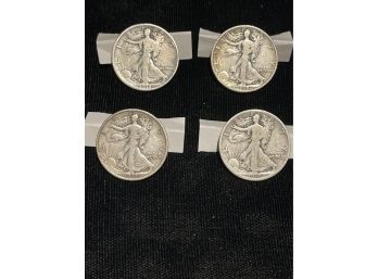 Four - Walking Liberty Half Dollars (1917, 1918-S, 1918-D, 1917-D)
