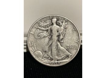 1938-D Walking Liberty Half Dollar Key Date