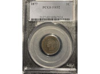 1877 Indian Penny PCGSFR2 Key Date