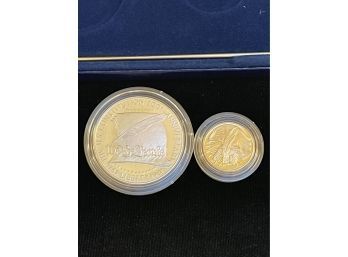1987 US Constitution $5 Gold, $1 Silver