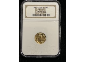 2001 NGC MS70 Five Dollar Gold Eagle