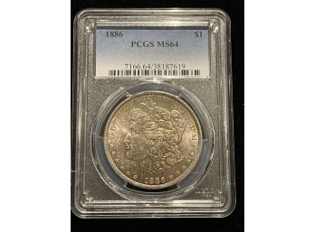 1886 PCGS MS64 Morgan Silver Dollar
