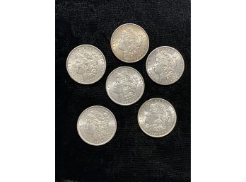 Six - Morgan Silver Dollars (1878-1921)