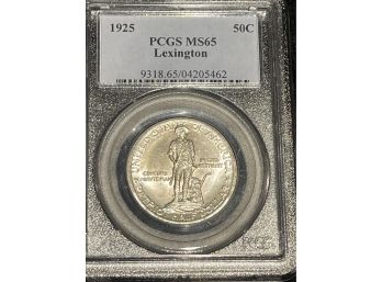 1925 PCGS MS65 Lexington Half Dollar