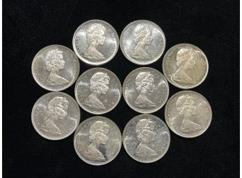 Ten - 1966 Silver Canadian Dollars