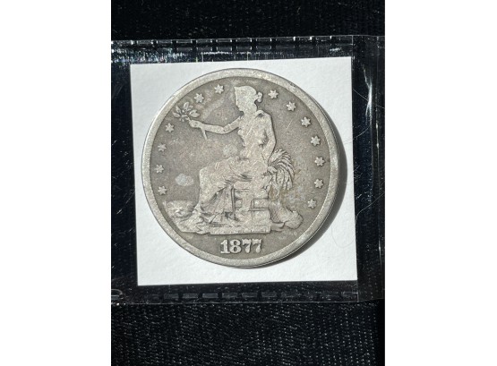 1877-S TRADE Dollar USA Worn