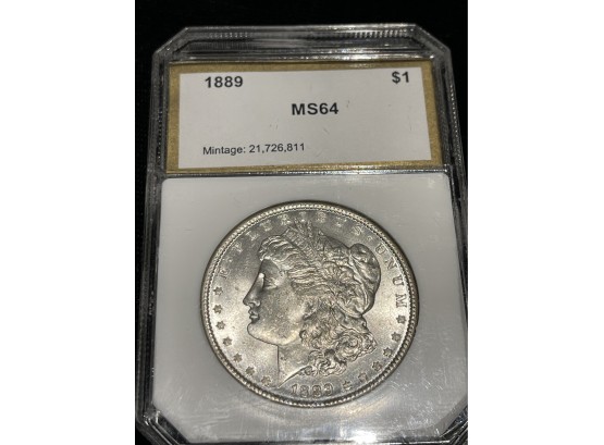 1889 PCI MS64 Morgan Silver Dollar