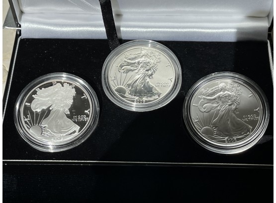 Three Coins - American Eagle 20th Anniversary Silver Coin Set