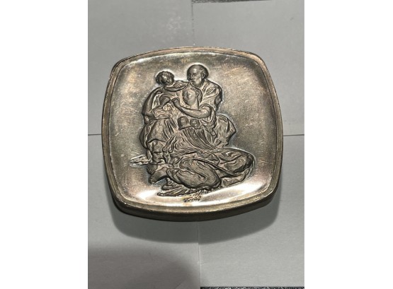 Silver Bar 'Holy Family' 4 Oz. Sterling Silver