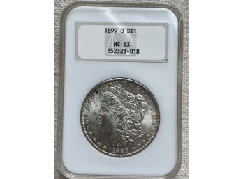 1899-O Morgan Silver Dollar NGC 63