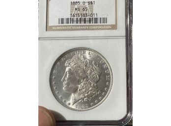 1885-O NGC MS65 Morgan Silver Dollar