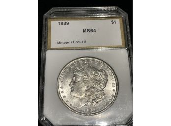 1889 PCI MS64 Morgan Silver Dollar