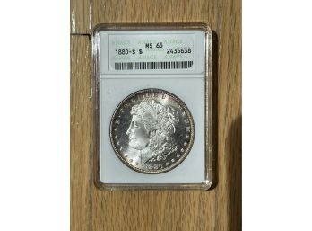1880-S ANACS MS65 Morgan Silver Dollar