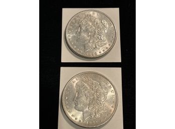 Two (2) Silver Dollars 1896 & 1897