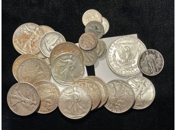 Ten Dollars Face Silver Coins Mixed