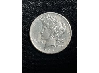1921 Peace Silver Dollar Cleaned