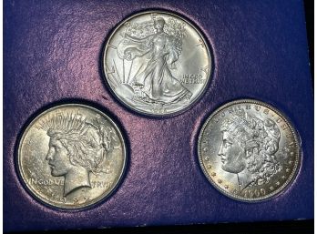 Three (3) Silver Dollars