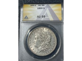 1899 Silver Dollar AU55