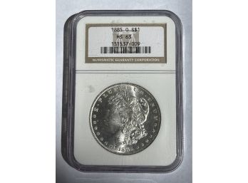 1885-O Morgan Silver Dollar MS63 NGC