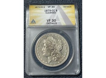 1879-CC Silver Dollar VF30 Cleaned
