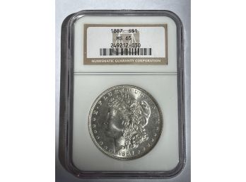 1887 Morgan Silver Dollar MS65 NGC