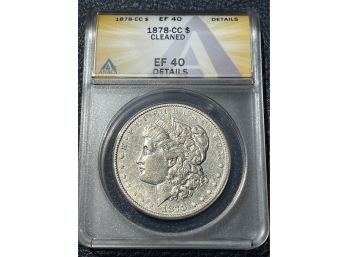 1878-CC Silver Dollar EF40 Cleaned