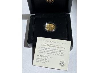 2016 Standing Liberty 'gold' Quarter In Mint Box