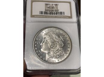 1881-S Morgan Silver Dollar MS65 NGC