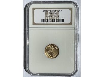 2000 $5 Gold Eagle MS70 NGC